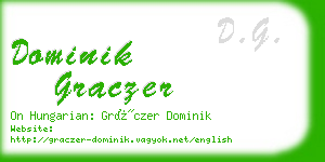 dominik graczer business card